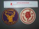 Boy Scout Camp Cleland felt patches from 1937 and 1938
