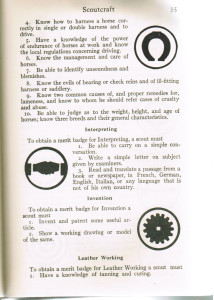 Invention merit badge requirements, c 1911