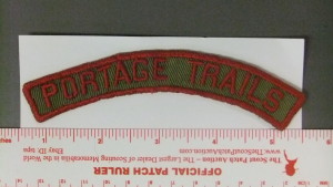 Portage Trails Council khaki and red strip 